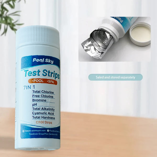 7 in 1 Swimming Pool PH Test Paper