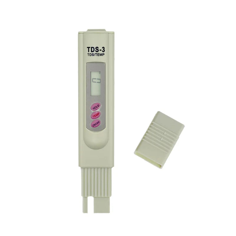 2-in-1 PPM Water TDS Meter Tester Drinking Water Quality Analyzer Monitor Filter Rapid Test Aquarium Hydroponics Pools TDS-3