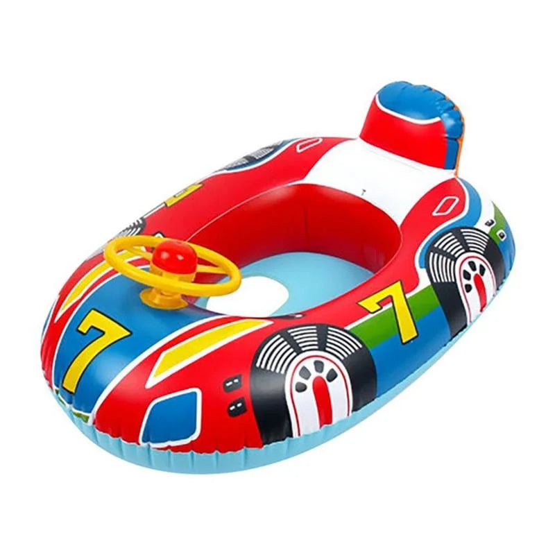 Inflatable Swimming Rings Baby Water Play Games Seat Float Boat Child Swim Ring Accessories Water Fun Pool Toys