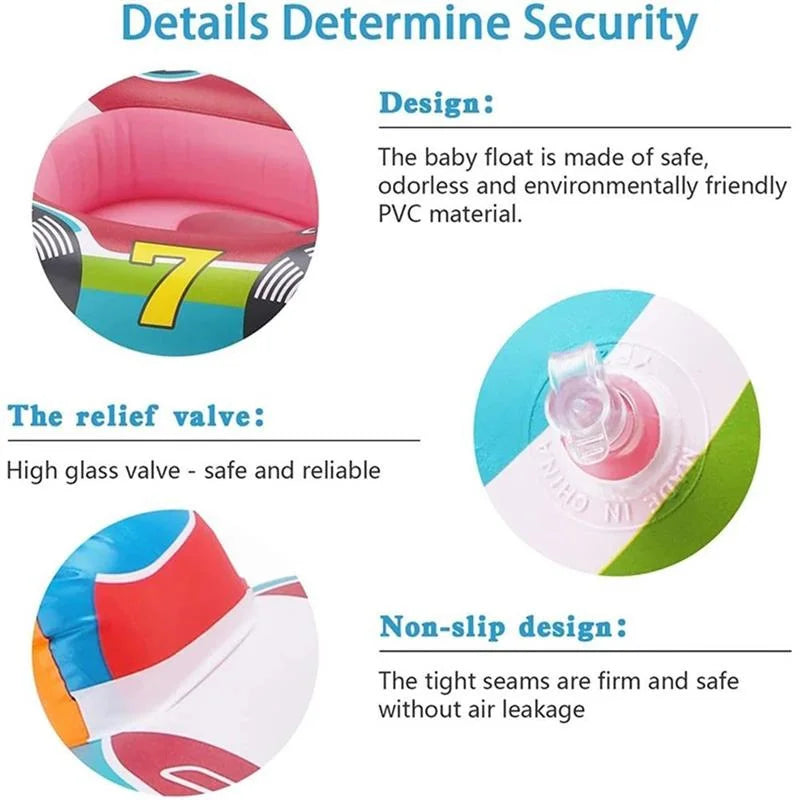 Inflatable Swimming Rings Baby Water Play Games Seat Float Boat Child Swim Ring Accessories Water Fun Pool Toys