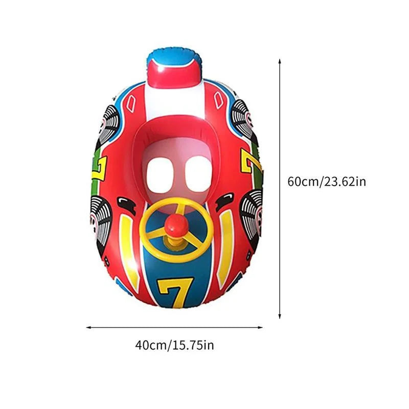 Inflatable Swimming Rings Baby Water Play Games Seat Float Boat Child Swim Ring Accessories Water Fun Pool Toys