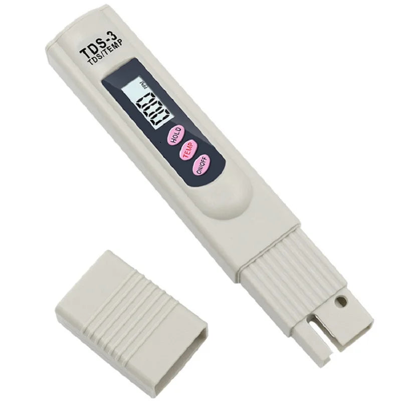 2-in-1 PPM Water TDS Meter Tester Drinking Water Quality Analyzer Monitor Filter Rapid Test Aquarium Hydroponics Pools TDS-3