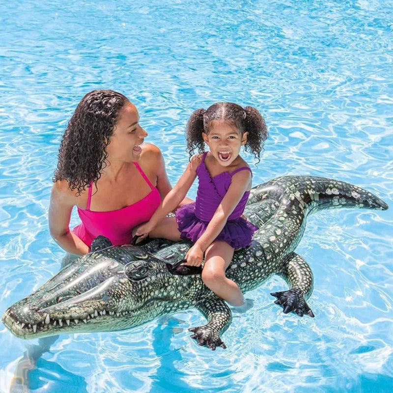 Summer Kids Outdoor Beach Fun Swimming Pool Realistic PVC Crocodile