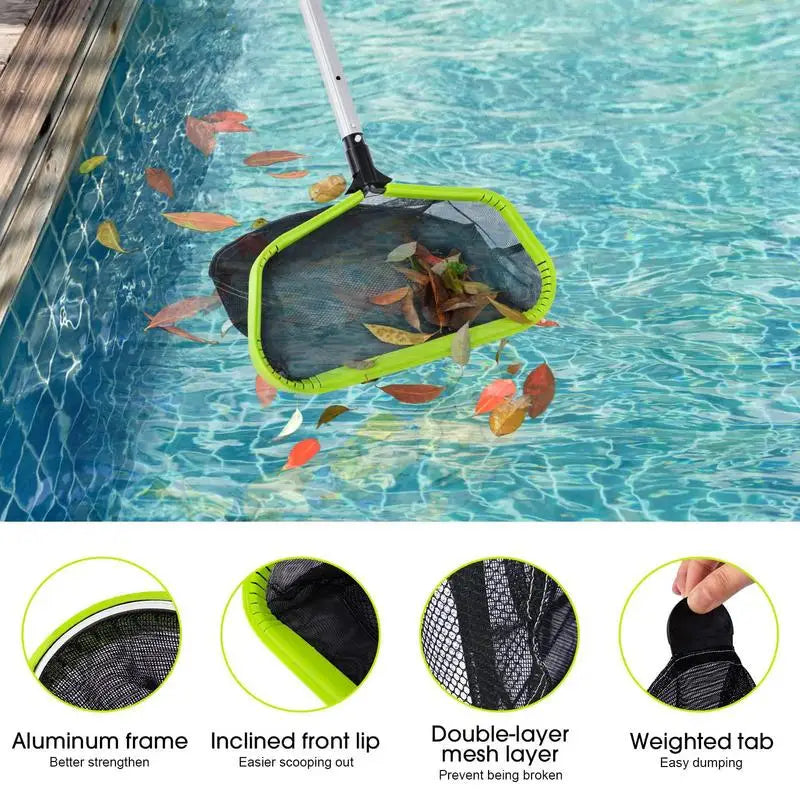 Swimming Pool Cleaning Net High Capacity Skimmer Basket Fine Mesh Debris Cleaner Swimming Pool Accessories for Garden Pool