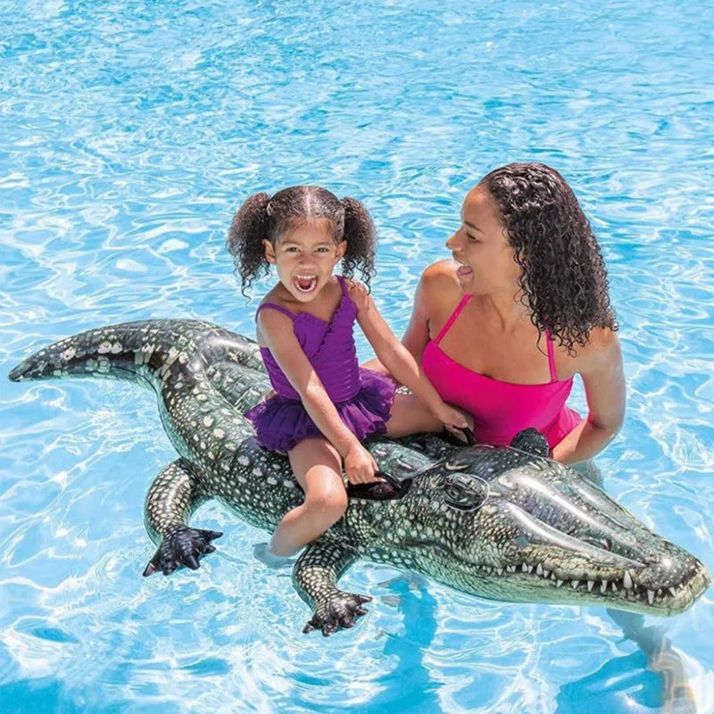 Summer Kids Outdoor Beach Fun Swimming Pool Realistic PVC Crocodile