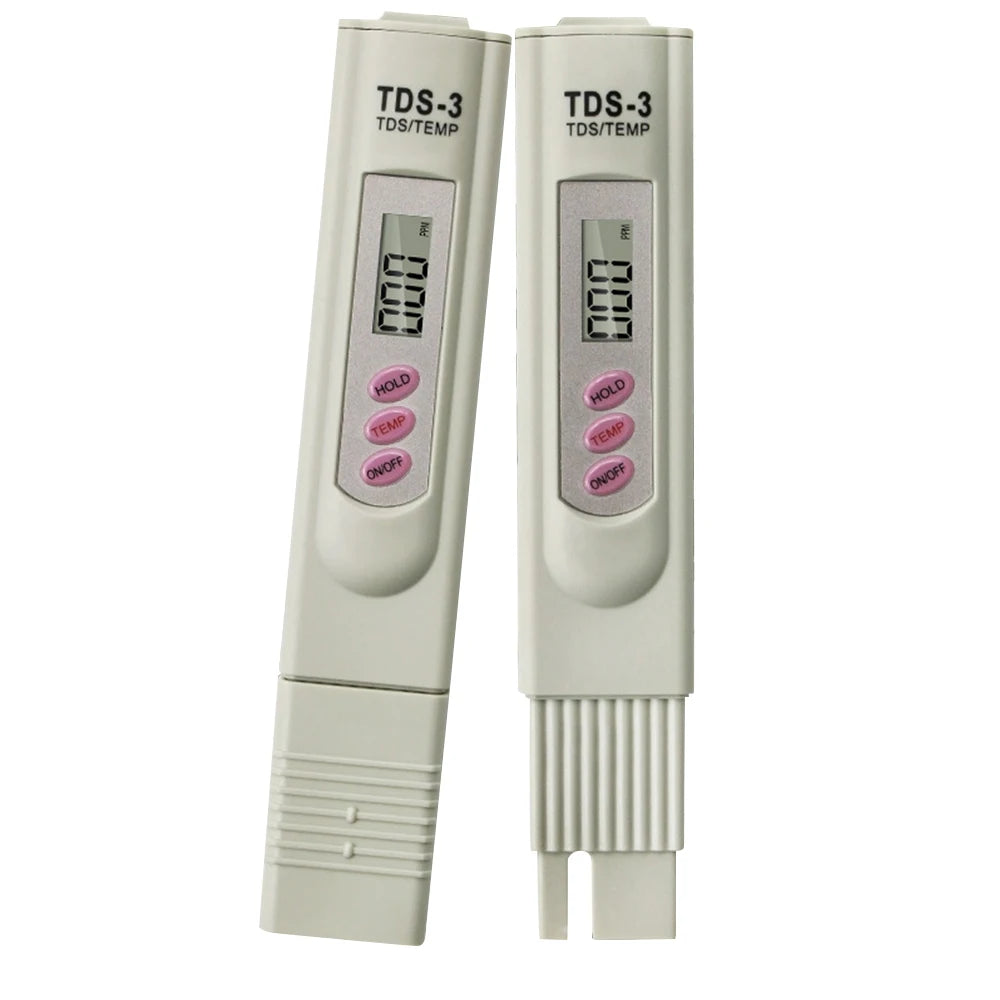 2-in-1 PPM Water TDS Meter Tester Drinking Water Quality Analyzer Monitor Filter Rapid Test Aquarium Hydroponics Pools TDS-3