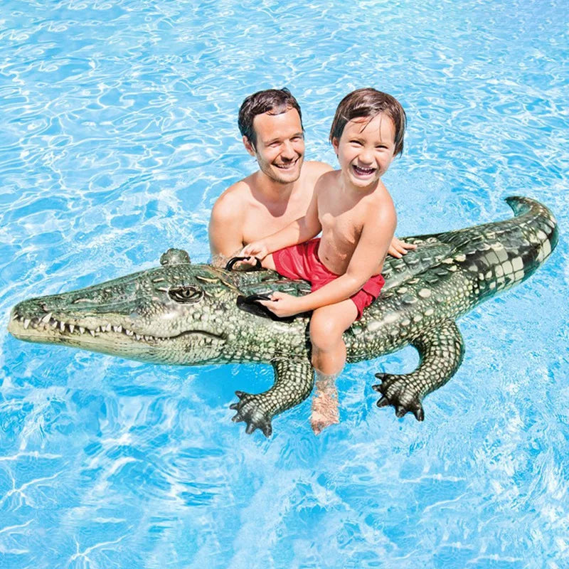 Summer Kids Outdoor Beach Fun Swimming Pool Realistic PVC Crocodile