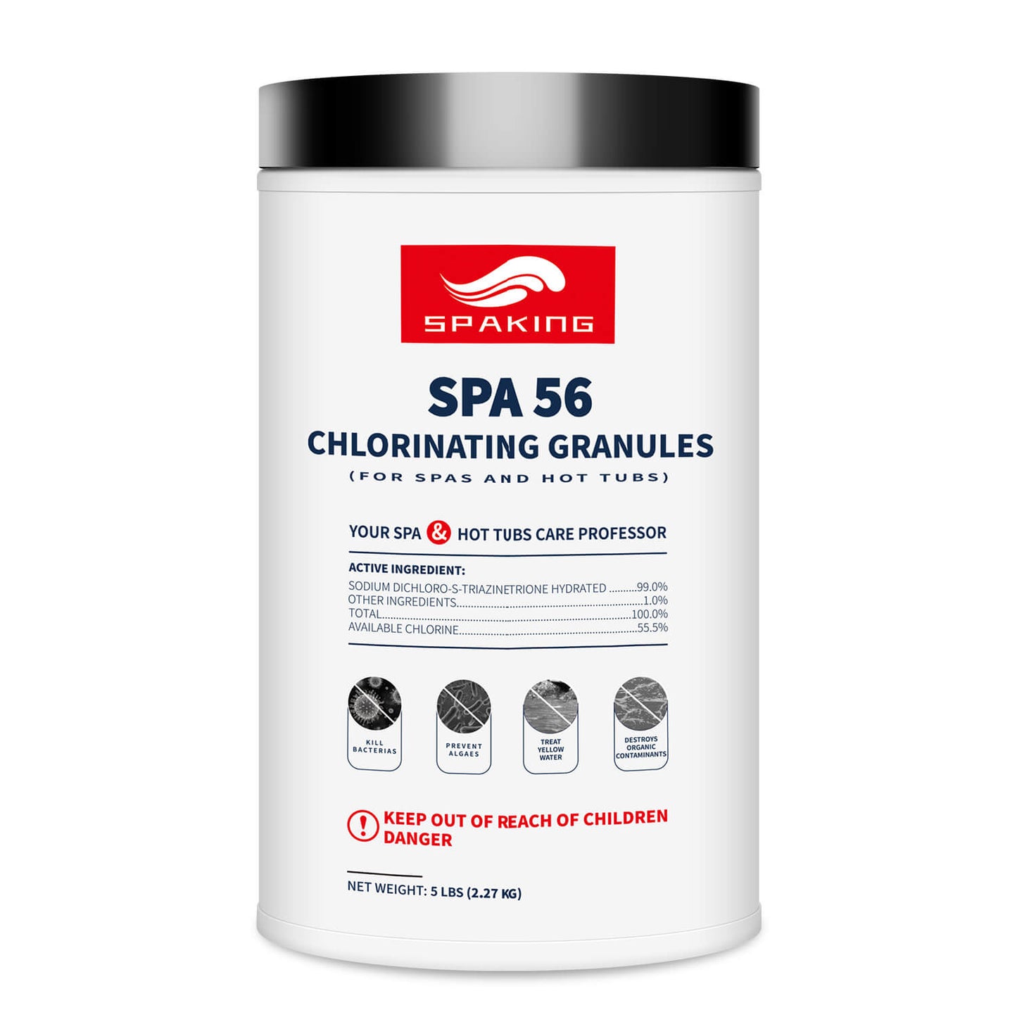 Chlorine Granules for Hot Tub and Spa Fast-Acting