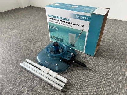 Poolway Rechargeable Cordless Swimming Pool Leaf Vacuum with Telescopic Pole