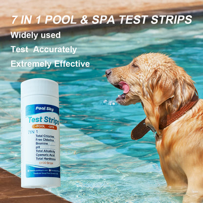 7 in 1 Swimming Pool PH Test Paper