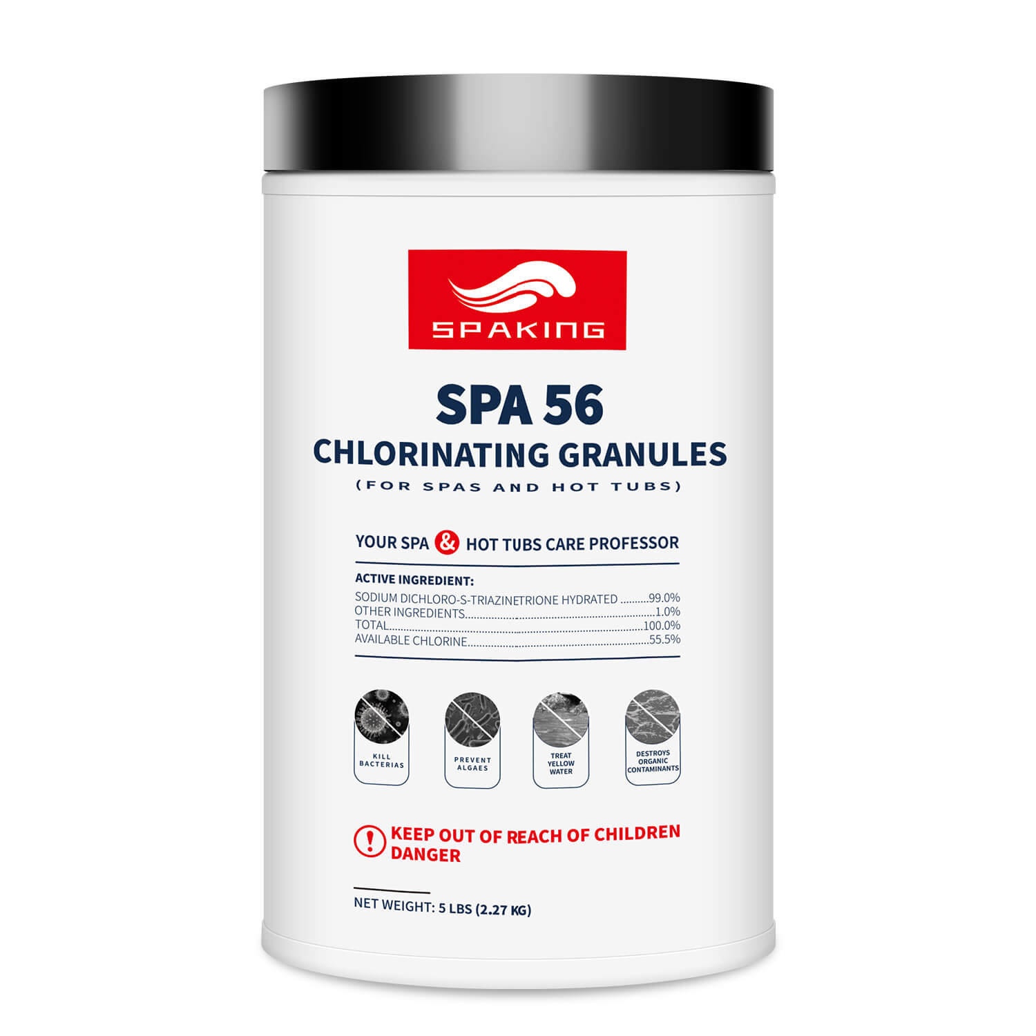 Chlorine Granules for Hot Tub and Spa Fast-Acting